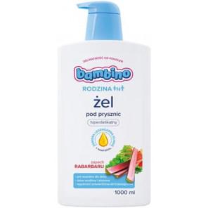 Bambino Rodzina, żel pod prysznic i do kąpieli, hiperdelikatny, rabarbar, 1000 ml - zdjęcie produktu