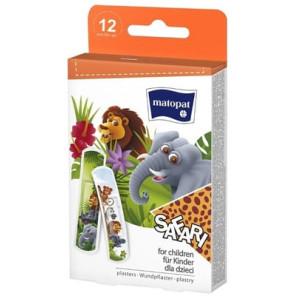 Matopat Safari, plastry dla dzieci z opatrunkiem, 12 szt. - zdjęcie produktu