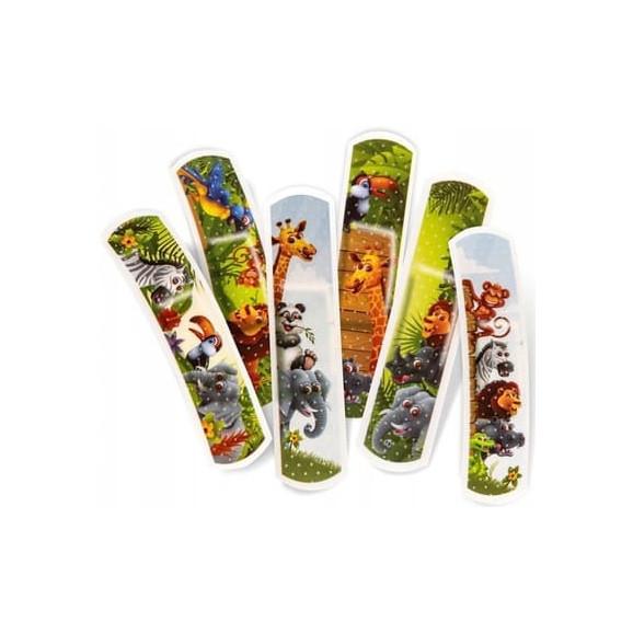 Matopat Safari, plastry dla dzieci z opatrunkiem, 12 szt. - zdjęcie produktu