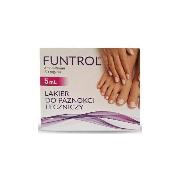 Funtrol 50 mg/ml, leczniczy lakier do paznokci, 5 ml - zdjęcie produktu