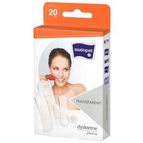 Matopat Transparent, plastry z opatrunkiem, dyskretne, 20 szt. - zdjęcie produktu