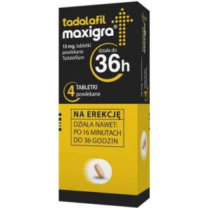 Tadalafil Maxigra, 10 mg, tabletki powlekane, 4 szt. - zdjęcie produktu