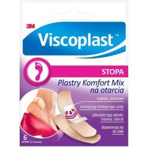 Viscoplast Stopa Komfort Mix, plastry na otarcia, 6 szt. - zdjęcie produktu