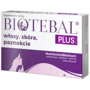 Biotebal Plus, włosy, skóra, paznokcie, tabletki, 40 szt. - zdjęcie produktu