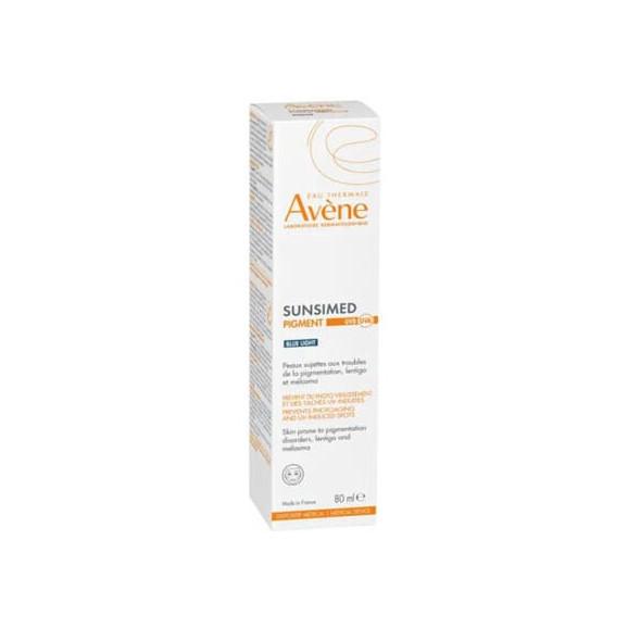 Avene SunsiMed Pigment Blue Light, krem z bardzo wysoką ochroną SPF 50+, skóra z przebarwieniami, 80 ml - zdjęcie produktu