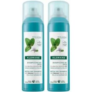 Klorane, szampon suchy detoksykujący z miętą, 2 x 150 ml - zdjęcie produktu