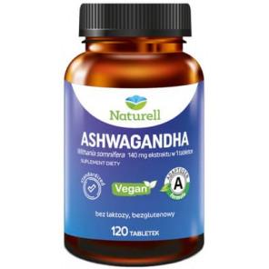 Naturell Ashwagandha, tabletki, 120 szt. - zdjęcie produktu