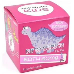 Bayabelle Kids, musująca kula do kąpieli z zabawką, malina, 140 g - zdjęcie produktu