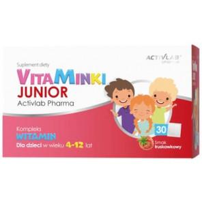 ActivLab Pharma VitaMinki Junior, smak truskawkowy, saszetki, 30 szt. - zdjęcie produktu