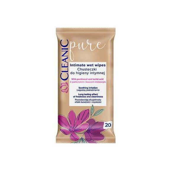 Cleanic Pure, chusteczki do higieny intymnej, 20 szt. Cleanic Pure, chusteczki do higieny intymnej, 20 szt. - zdjęcie produktu