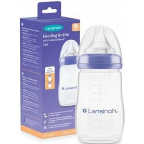 Lansinoh, butelka ze smoczkiem NaturalWave o średnim przepływie, 240ml - zdjęcie produktu