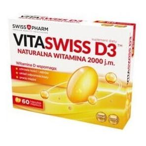 Swiss Pharm Vitaswiss D3 2000 j.m, kapsułki, 60 szt. - zdjęcie produktu