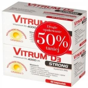 Vitrum D3 Strong 4000 j.m., kapsułki, 2 x 60 szt. - zdjęcie produktu