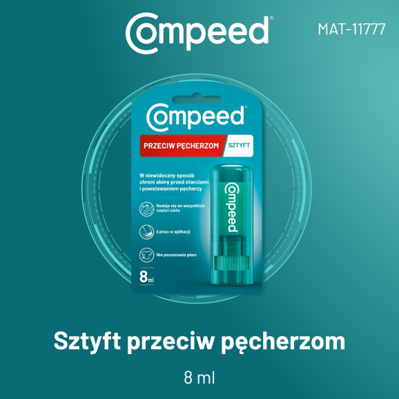 Compeed, sztyft przeciw pęcherzom, 8 ml - zdjęcie produktu