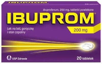 Ibuprom, 200 mg, tabletki powlekane, 20 szt.