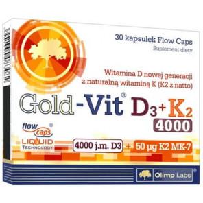 Olimp Gold-Vit D3+K2, 4000 j.m., kapsułki, 30 szt. - zdjęcie produktu