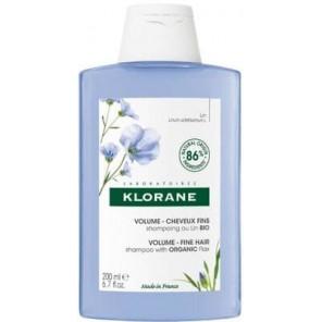 Klorane, szampon z organicznym lnem do włosów cienkich bez objętości, 200 ml - zdjęcie produktu