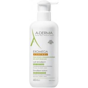 A-Derma Exomega Control, mleczko emolient, skóra sucha i skłonna do atopii, od 1 dnia życia, 400 ml - zdjęcie produktu