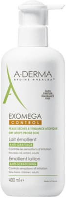 A-Derma Exomega Control, mleczko emolient, skóra sucha i skłonna do atopii, od 1 dnia życia, 400 ml