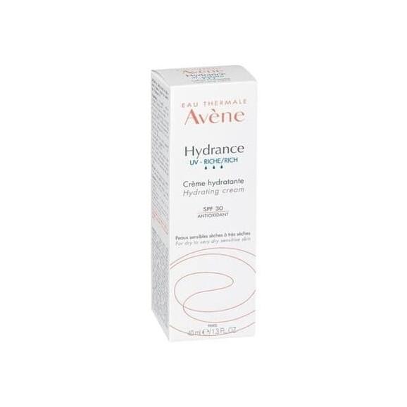 Avene Eau Thermale UV Rich, krem nawilżający, skóra wrażliwa, sucha i bardzo sucha, SPF 30, 40 ml Avene Eau Thermale UV Rich, krem nawilżający, skóra wrażliwa, sucha i bardzo sucha, SPF 30, 40 ml - zdjęcie produktu