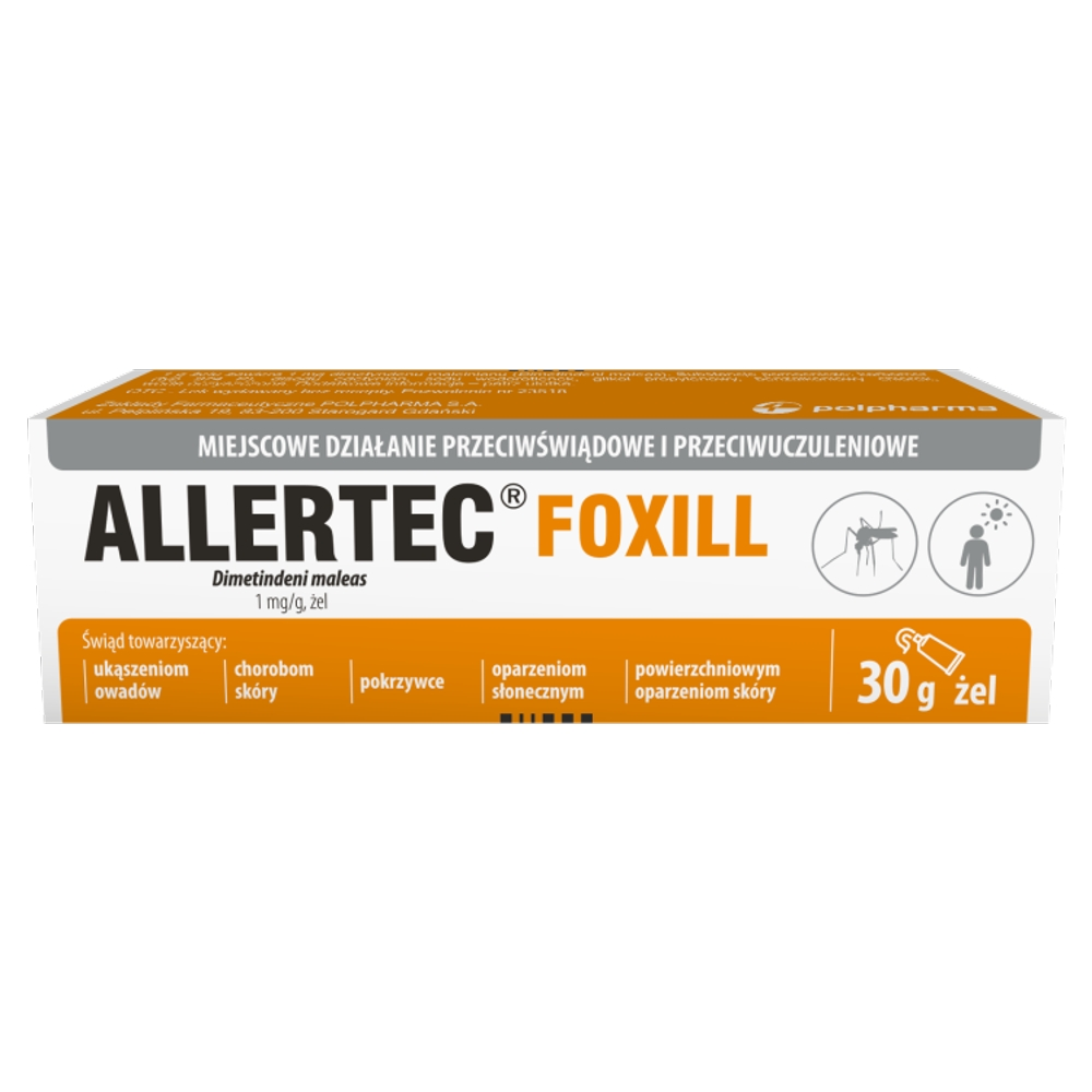 Allertec Foxill, 1 mg/g, żel, 30 g