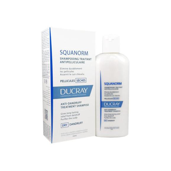 Ducray Squanorm, szampon przeciwłupieżowy, łupież suchy, 200 ml Ducray Squanorm, szampon przeciwłupieżowy, łupież suchy, 200 ml - zdjęcie produktu