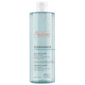 Avene Eau Thermale Cleanance, płyn micelarny do twarzy i oczu, skóra tłusta z niedoskonałościami, 400 ml - zdjęcie produktu