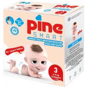 Pine Smart, inteligentne pieluchy dla dzieci, Midi 3 (4-9 kg), 22 szt. - zdjęcie produktu