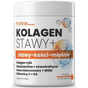 Pureo Health Kolagen Stawy+ stawy-kości-mięśnie, smak neutralny, proszek, 108 g - zdjęcie produktu