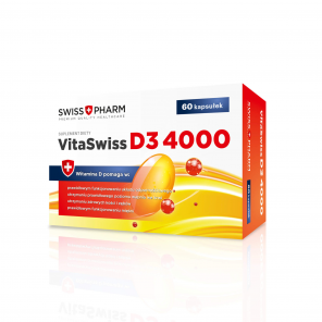 Swiss Pharm VitaSwiss D3 4000, kapsułki, 60 szt. - zdjęcie produktu