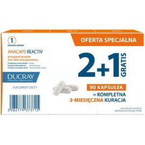 Ducray Anacaps Reactiv, kapsułki, 3 x 30 szt. - zdjęcie produktu