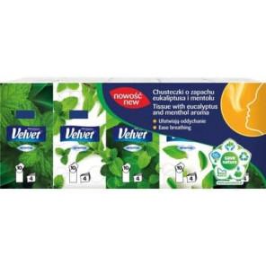 Velvet Aroma, chusteczki higieniczne zapachowe, eukaliptus i mentol 10 szt. - zdjęcie produktu