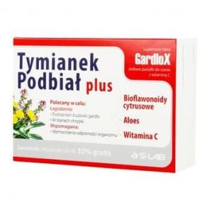 Tymianek Podbiał plus, pastylki do ssania, 16 szt. - zdjęcie produktu