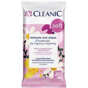 Cleanic Soft, chusteczki do higieny intymnej, 20 szt. - zdjęcie produktu