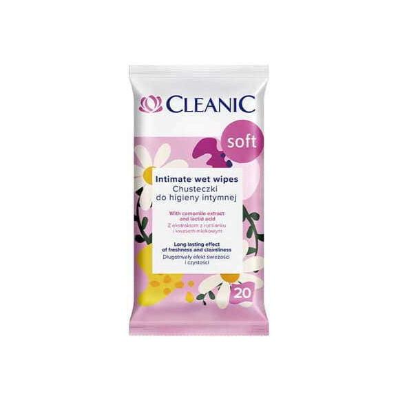 Cleanic Soft, chusteczki do higieny intymnej, 20 szt. Cleanic Soft, chusteczki do higieny intymnej, 20 szt. - zdjęcie produktu