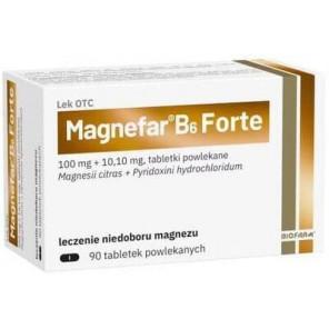 Magnefar B6 Forte, tabletki powlekane, 90 szt. - zdjęcie produktu