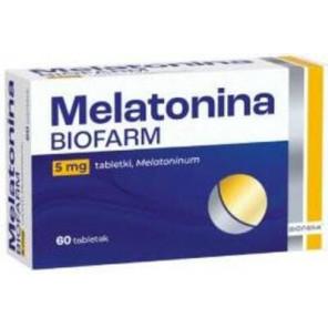 Biofarm Melatonina 5 mg, tabletki, 60 szt. - zdjęcie produktu
