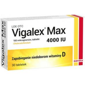 Vigalex Max, 4000 IU witamina D, tabletki, 30 szt. - zdjęcie produktu