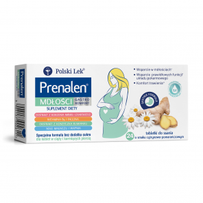 Prenalen mdłości, tabletki do ssania, 24 szt. - zdjęcie produktu