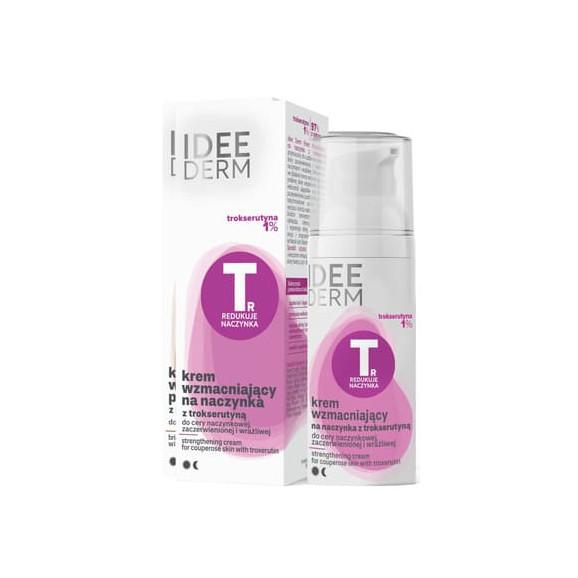Idee Derm, krem wzmacniający na naczynka z trokserutyną, 50 ml Idee Derm, krem wzmacniający na naczynka z trokserutyną, 50 ml - zdjęcie produktu