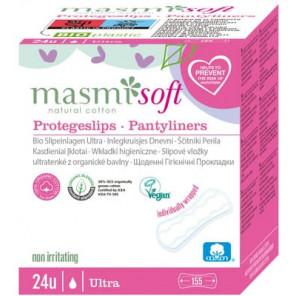 Masmi Soft Natural Cotton, podpaski z bawełny organicznej, Ultra, 24 szt. - zdjęcie produktu