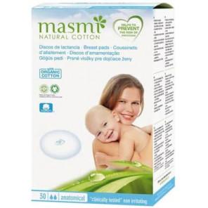 Masmi Natural Cotton, wkładki laktacyjne z bawełny organicznej, 30 szt. - zdjęcie produktu