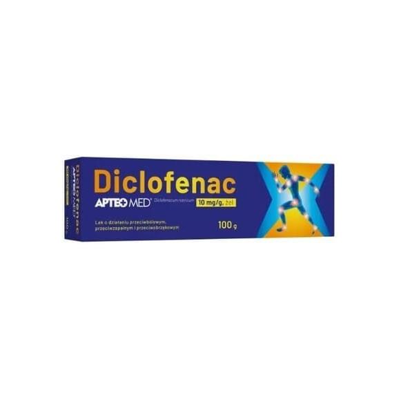 Apteo Med Diclofenac, 10 mg/g, żel, 100 g Apteo Med Diclofenac, 10 mg/g, żel, 100 g - zdjęcie produktu