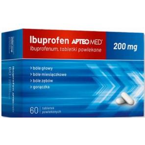 Apteo Med Ibuprofen, 200 mg, tabletki powlekane, 60 szt. - zdjęcie produktu