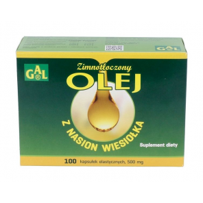 Gal Olej z nasion wiesiołka, zimnotłoczony, kapsułki elastyczne, 100 szt. - zdjęcie produktu