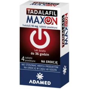 Tadalafil Maxon, 10 mg, tabletki, 4 szt. - zdjęcie produktu