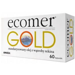 Amara Ecomer Gold, olej z wątroby rekina grenlandzkiego, kapsułki, 60 szt. - zdjęcie produktu
