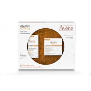 Avene Eau Thermale VITAMIN ACTIVE Cg, serum korygująco-rozjaśniające 30 ml + krem rozświetlający do twarzy 50 ml, zestaw Xm - zdjęcie produktu