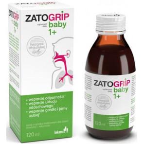 Zatogrip Baby 1+, syrop o smaku malinowym, 120 ml - zdjęcie produktu