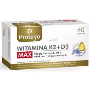 Protego Witamina K2+D3 Max, kapsułki, 60 szt. - zdjęcie produktu